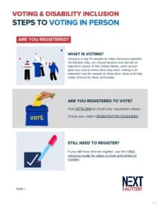 NEXT for AUTISM In-person voting guide_cover