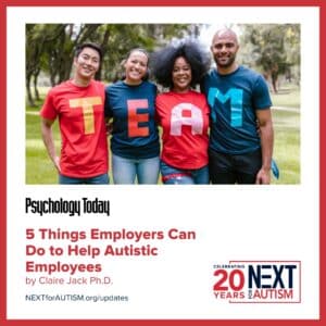 article: 5 Things Employers Can Do to Help Autistic Employees