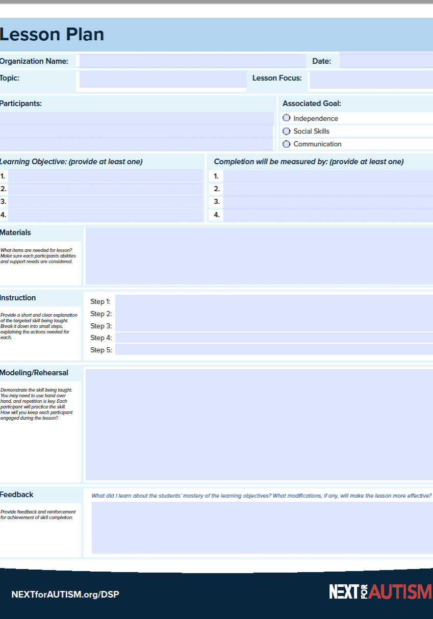 NEXT_DSP Lesson Plan