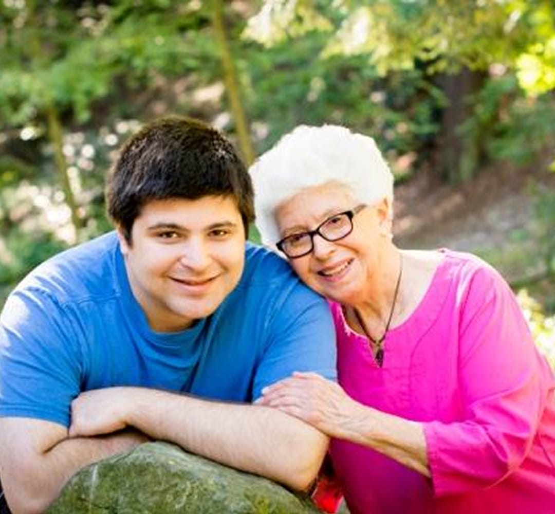 grandmother-grandson-nature