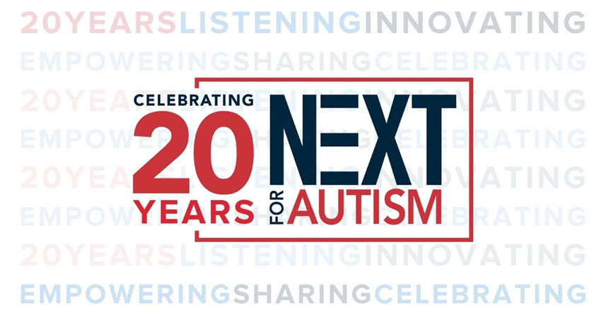 Next for Autism 20 years anniversary image